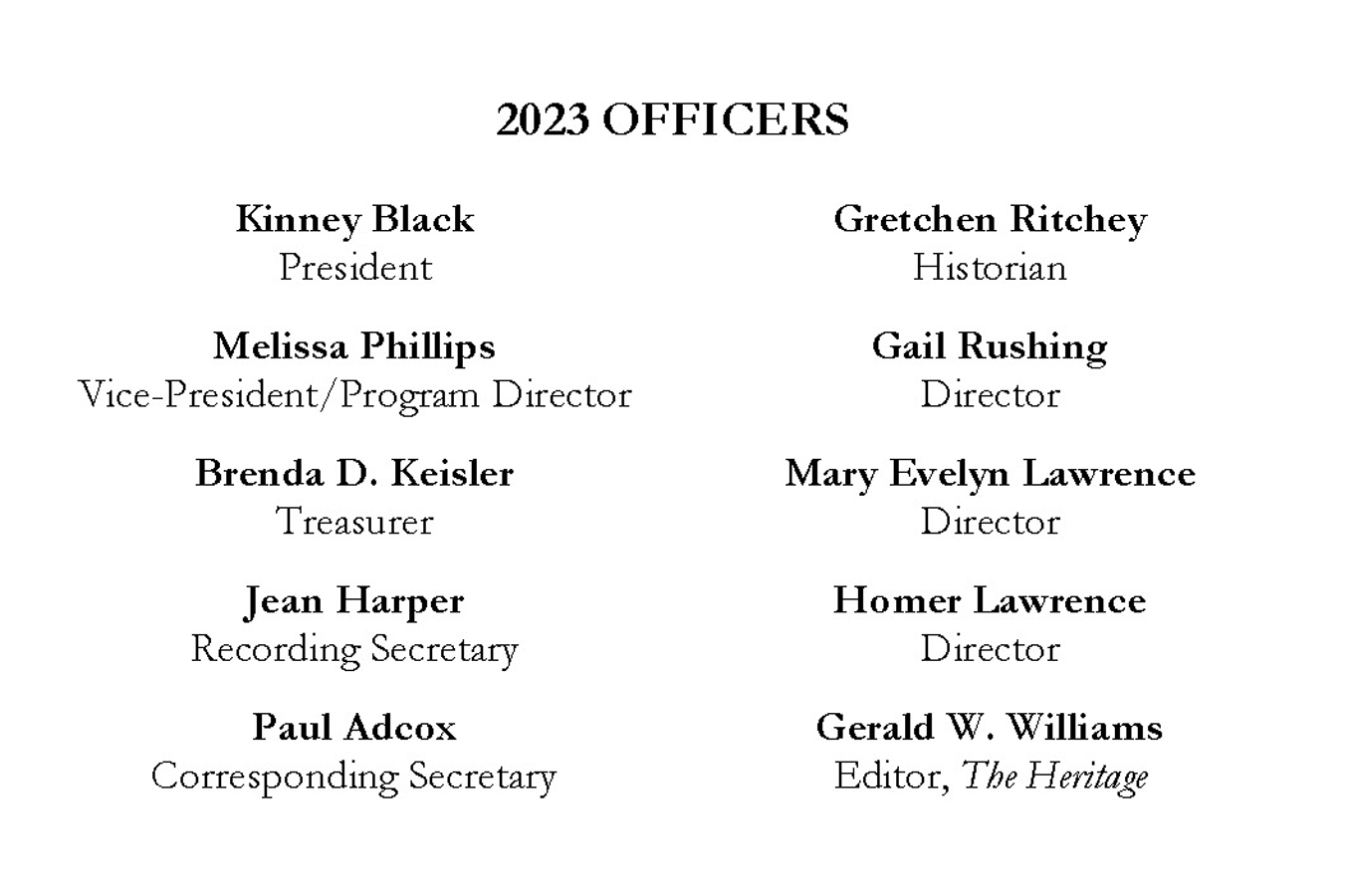 2023 OFFICERS 2